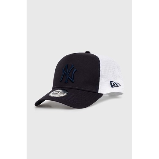 New Era czapka z daszkiem New York Yankees kolor granatowy wzorzysta 60435247 ze sklepu PRM w kategorii Czapki z daszkiem damskie - zdjęcie 170927920