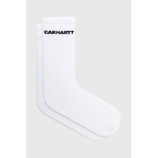 Carhartt WIP skarpetki Link męskie kolor biały I033005.00AXX ze sklepu PRM w kategorii Skarpetki męskie - zdjęcie 170927990