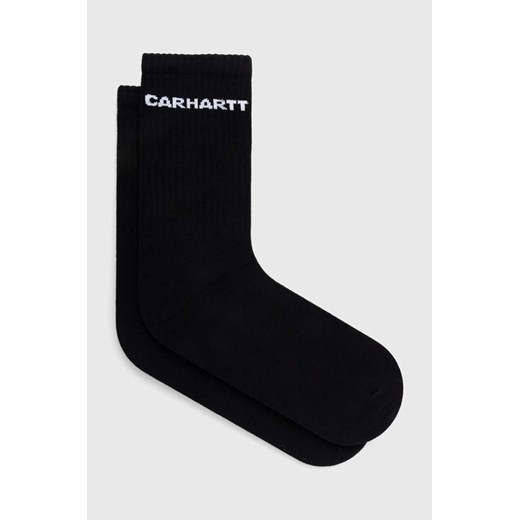 Carhartt WIP skarpetki Link Socks męskie kolor czarny I033005.0D2XX ze sklepu PRM w kategorii Skarpetki męskie - zdjęcie 170927992