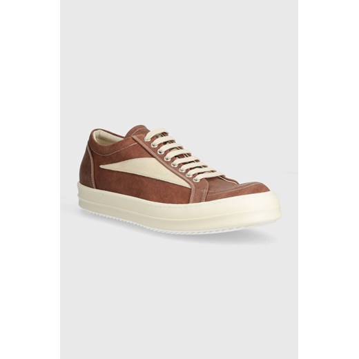 Rick Owens tenisówki Denim Shoes Vintage Sneaks męskie kolor brązowy DU01D1803.SCFLVS.5411 ze sklepu PRM w kategorii Trampki męskie - zdjęcie 170928124