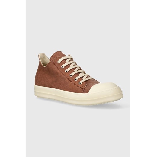 Rick Owens tenisówki Denim Shoes Low Sneaks męskie kolor brązowy DU01D1802.SCF.5411 ze sklepu PRM w kategorii Trampki męskie - zdjęcie 170928130
