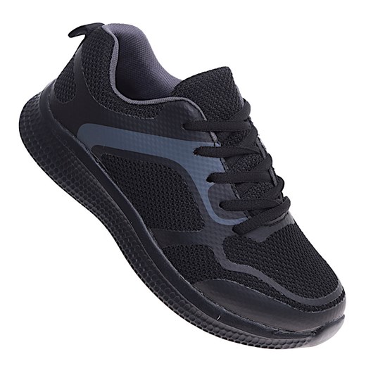 Buty sportowe męskie sznurowane czarne