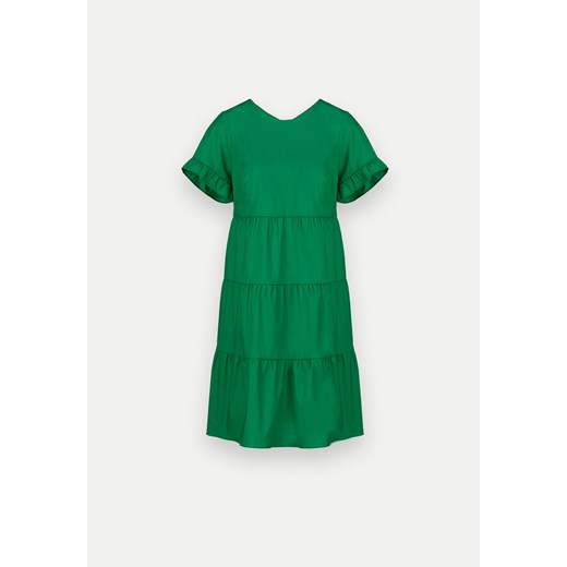 Bawełniana zielona sukienka z falbanami Molton S Molton