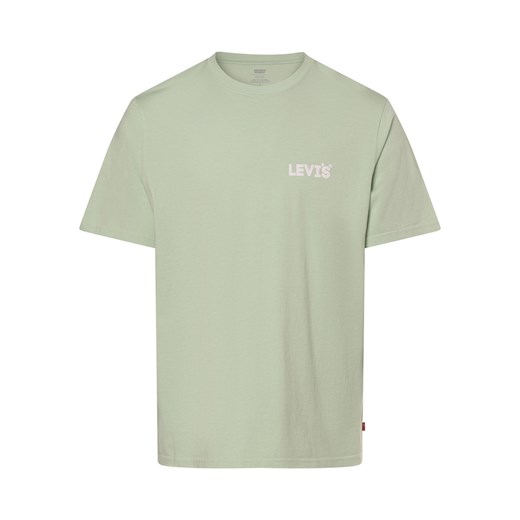 Levi's T-shirt męski Mężczyźni Bawełna seledynowy jednolity XL vangraaf