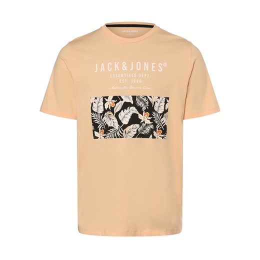 Jack & Jones Koszulka męska - JJChill Mężczyźni Bawełna morelowy nadruk ze sklepu vangraaf w kategorii T-shirty męskie - zdjęcie 170930432