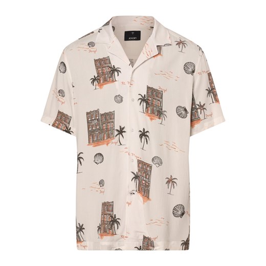 JOOP! Koszula męska Mężczyźni Modern Fit wiskoza beżowy wzorzysty ze sklepu vangraaf w kategorii Koszule męskie - zdjęcie 170930453