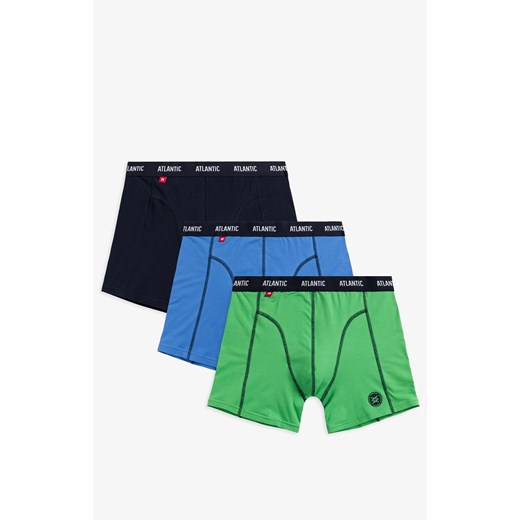3-pack Bawełniane bokserki męskie Comfort 3MH-047, Kolor multicolour, Rozmiar L, ATLANTIC ze sklepu Intymna w kategorii Majtki męskie - zdjęcie 170932050