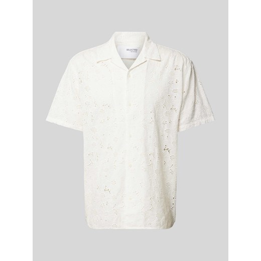 Koszula casualowa z haftem angielskim model ‘JAX’ ze sklepu Peek&Cloppenburg  w kategorii Koszule męskie - zdjęcie 170932521