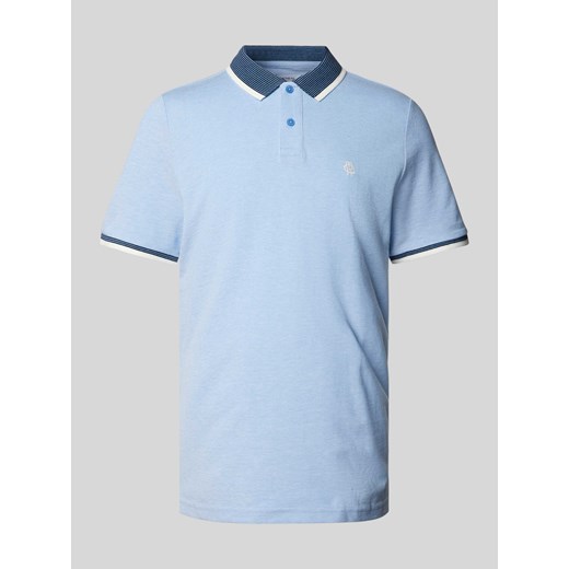 Koszulka polo z detalem z logo model ‘RUBY’ ze sklepu Peek&Cloppenburg  w kategorii T-shirty męskie - zdjęcie 170932541