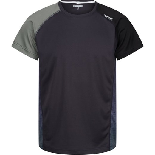 T-shirt męski Regatta czarny z krótkimi rękawami 