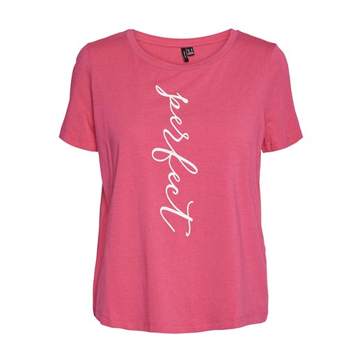 Vero Moda Koszulka w kolorze różowym ze sklepu Limango Polska w kategorii Bluzki damskie - zdjęcie 170935483