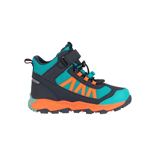 Trollkids Botki turystyczne &quot;Tronfjell Hiker Mid&quot; w kolorze turkusowo-pomarańczowym ze sklepu Limango Polska w kategorii Buty trekkingowe dziecięce - zdjęcie 170935660