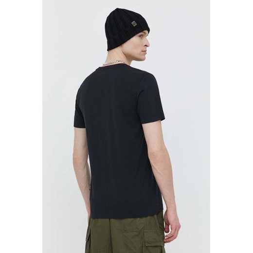 Abercrombie &amp; Fitch t-shirt bawełniany męski kolor czarny z aplikacją Abercrombie & Fitch M ANSWEAR.com