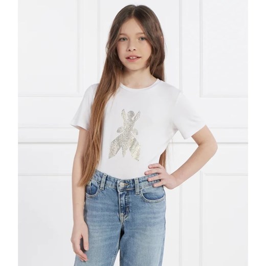 Patrizia Pepe T-shirt MAGLIA | Regular Fit ze sklepu Gomez Fashion Store w kategorii Bluzki dziewczęce - zdjęcie 170939391