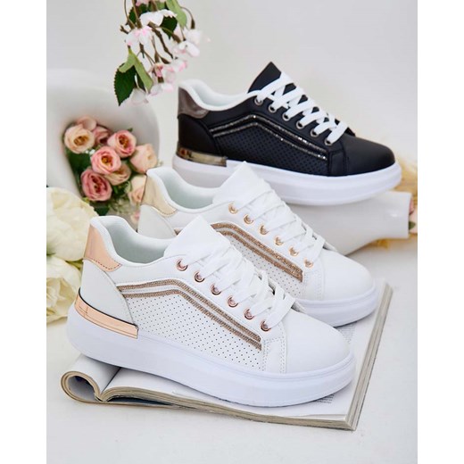 Royalfashion Damskie ażurowe tenisówki Ruxan Royalfashion.pl 39 promocja royalfashion.pl