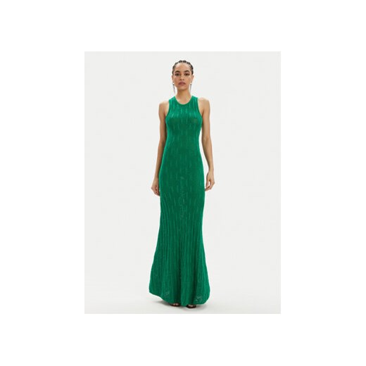 KARL LAGERFELD Sukienka dzianinowa 241W1335 Zielony Slim Fit ze sklepu MODIVO w kategorii Sukienki - zdjęcie 170942480