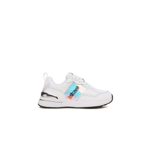 Just Cavalli Sneakersy 74RB3SD1 Biały ze sklepu MODIVO w kategorii Buty sportowe damskie - zdjęcie 170942572