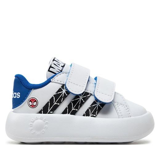 Sneakersy adidas Grand Court Spider-Man Cf I ID8017 Biały ze sklepu eobuwie.pl w kategorii Buty sportowe dziecięce - zdjęcie 170942993