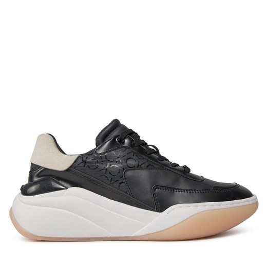 Sneakersy Calvin Klein Wedge Lace Up Epi Mono HW0HW01899 0GN Calvin Klein 36 wyprzedaż eobuwie.pl