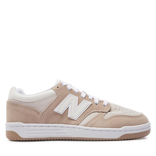 Sneakersy New Balance BB480LEA Beżowy ze sklepu eobuwie.pl w kategorii Buty sportowe męskie - zdjęcie 170943902