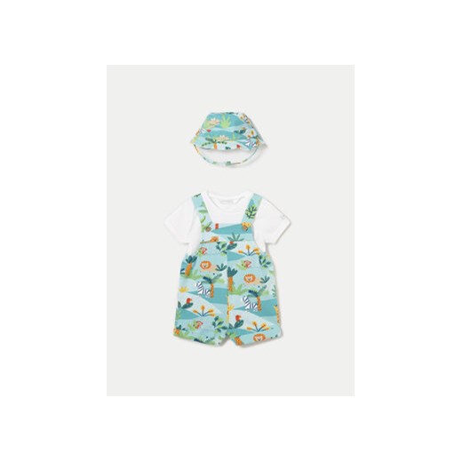 Mayoral Komplet t-shirt i ogrodniczki 1639 Kolorowy Regular Fit ze sklepu MODIVO w kategorii Komplety niemowlęce - zdjęcie 170945030