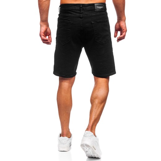 Czarne krótkie spodenki jeansowe męskie Denley 0628 36/XL okazja Denley