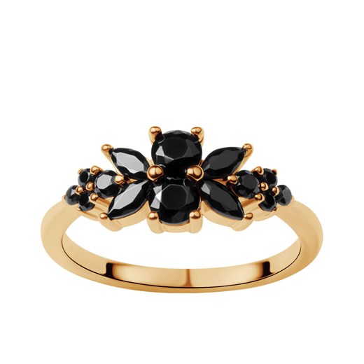 Złoty pierścionek Flora - Biżuteria Yes z cyrkonią 
