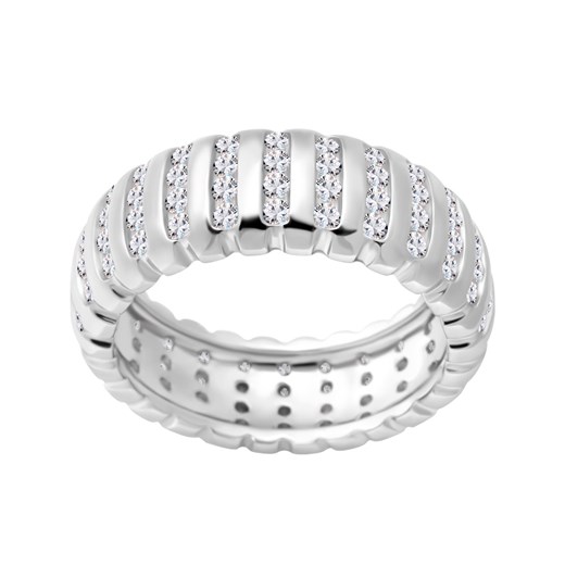 Srebrny pierścionek Scarlet - Biżuteria Yes z cyrkoniami 