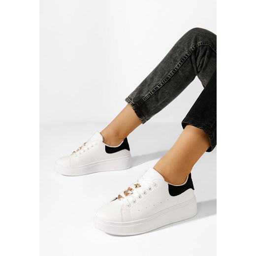 Białe sneakersy damskie Layile V4 ze sklepu Zapatos w kategorii Trampki damskie - zdjęcie 170945843