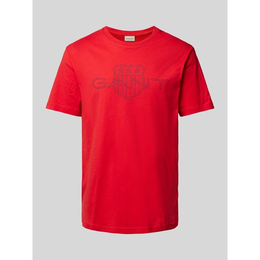 T-shirt z nadrukiem z logo ze sklepu Peek&Cloppenburg  w kategorii T-shirty męskie - zdjęcie 170946773