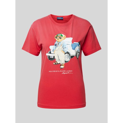 T-shirt z nadrukowanym motywem i logo model ‘TRUCK’ ze sklepu Peek&Cloppenburg  w kategorii Bluzki damskie - zdjęcie 170947113