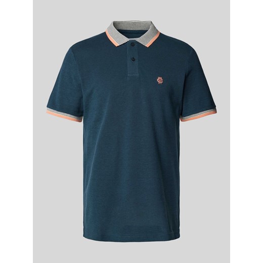 Koszulka polo z detalem z logo model ‘RUBY’ ze sklepu Peek&Cloppenburg  w kategorii T-shirty męskie - zdjęcie 170947163