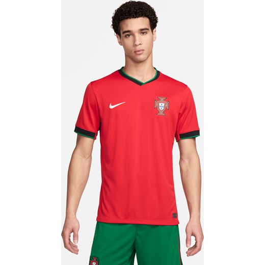 Męska koszulka piłkarska Nike Dri-FIT Portugalia (drużyna męska) Stadium 2024/25 (wersja domowa) – replika - Czerwony ze sklepu Nike poland w kategorii T-shirty męskie - zdjęcie 170947432