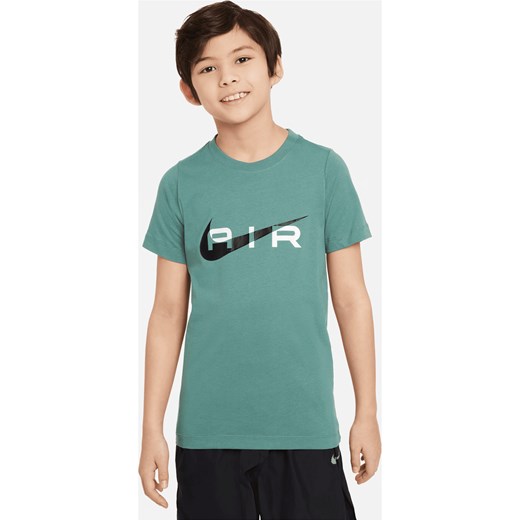 T-shirt dla dużych dzieci (chłopców) Nike Air - Zieleń ze sklepu Nike poland w kategorii T-shirty chłopięce - zdjęcie 170947454