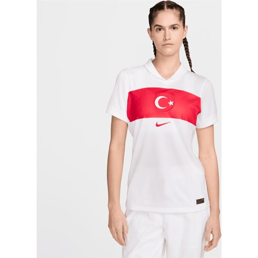 Damska koszulka piłkarska Nike Dri-FIT Turcja Stadium 2024/25 (wersja domowa) – replika - Biel ze sklepu Nike poland w kategorii Bluzki damskie - zdjęcie 170947473