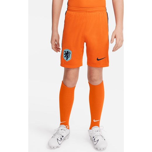 Spodenki piłkarskie dla dużych dzieci Nike Dri-FIT Holandia Stadium 2024 (wersja domowa) – replika - Pomarańczowy ze sklepu Nike poland w kategorii Spodenki chłopięce - zdjęcie 170947513