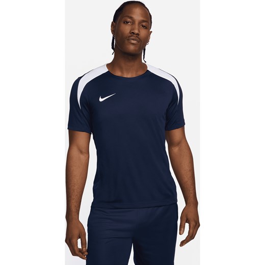 Męska koszulka piłkarska z krótkim rękawem Dri-FIT Nike Strike - Niebieski ze sklepu Nike poland w kategorii T-shirty męskie - zdjęcie 170947520