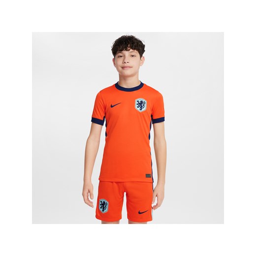 Koszulka piłkarska dla dużych dzieci Nike Dri-FIT Holandia (drużyna męska) Stadium 2024/25 (wersja domowa) – replika - Pomarańczowy ze sklepu Nike poland w kategorii T-shirty chłopięce - zdjęcie 170947562