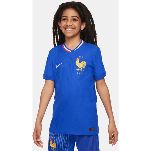 Koszulka piłkarska dla dużych dzieci Nike Dri-FIT ADV Authentic FFF (drużyna męska) Match 2024/25 (wersja domowa) - Niebieski ze sklepu Nike poland w kategorii T-shirty chłopięce - zdjęcie 170947573