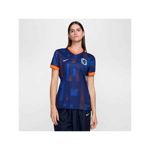 Damska koszulka piłkarska Nike Dri-FIT Holandia (drużyna męska) Stadium 2024/25 (wersja wyjazdowa) – replika - Niebieski ze sklepu Nike poland w kategorii Bluzki damskie - zdjęcie 170947623