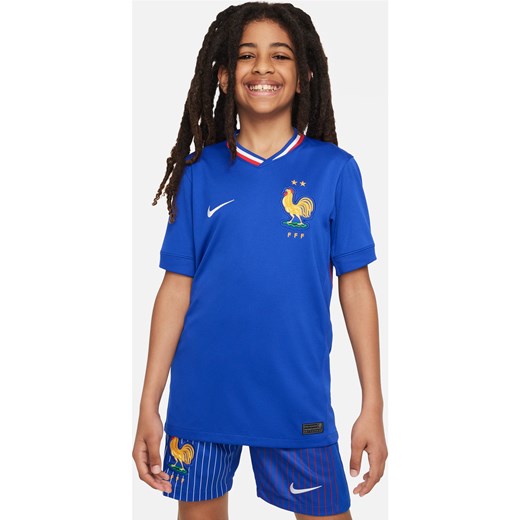 Koszulka piłkarska dla dużych dzieci Nike Dri-FIT FFF (drużyna męska) Stadium 2024/25 (wersja domowa) – replika - Niebieski ze sklepu Nike poland w kategorii T-shirty chłopięce - zdjęcie 170947634