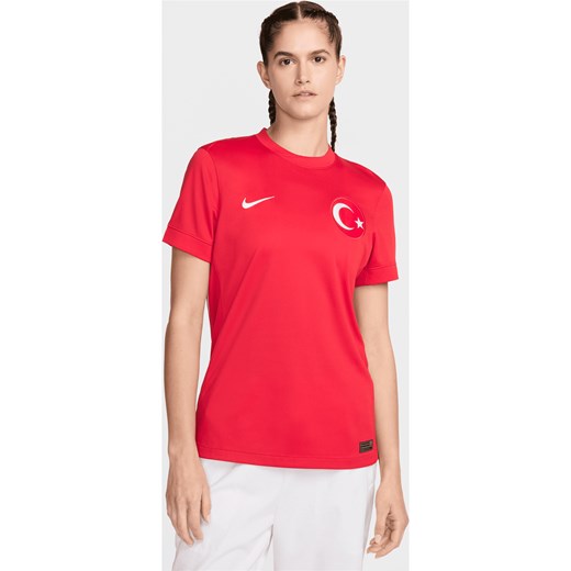 Damska koszulka piłkarska Nike Dri-FIT Turcja Stadium 2024/25 (wersja wyjazdowa) (replika) - Czerwony ze sklepu Nike poland w kategorii Bluzki damskie - zdjęcie 170947644