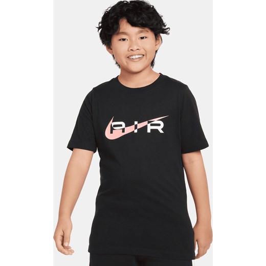 T-shirt dla dużych dzieci (chłopców) Nike Air - Czerń ze sklepu Nike poland w kategorii T-shirty chłopięce - zdjęcie 170947673