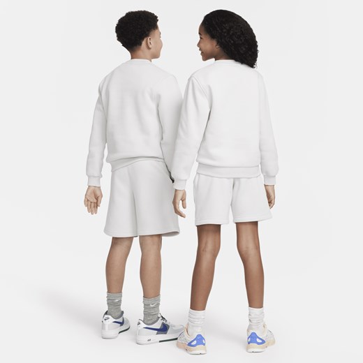 Dres ze spodenkami dla dużych dzieci Nike Sportswear Club Fleece - Szary Nike M Nike poland