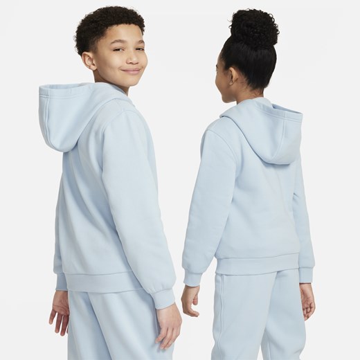 Bluza z kapturem dla dużych dzieci Nike Sportswear Club Fleece - Niebieski Nike L Nike poland
