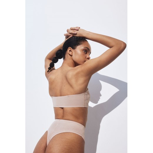 H & M majtki damskie beżowe bez wzorów 