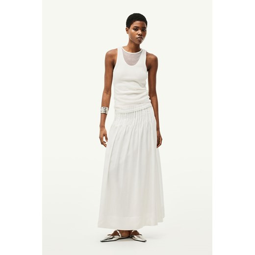 H & M - Pin-tuck skirt - Biały H & M 32 H&M
