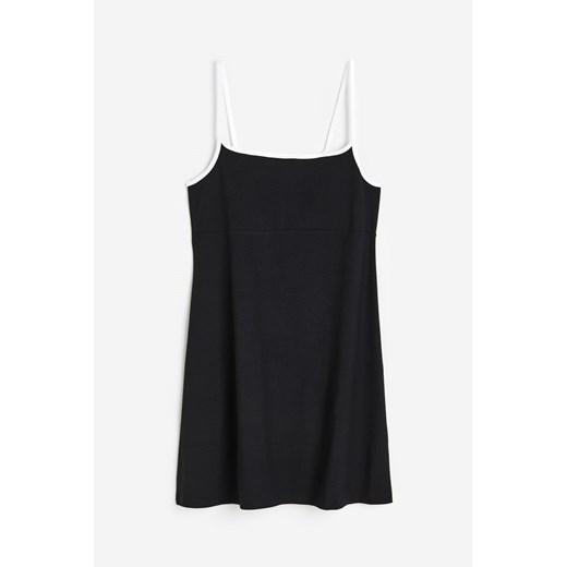 H & M - Trapezowa sukienka z dżerseju - Czarny ze sklepu H&M w kategorii Sukienki - zdjęcie 170948652