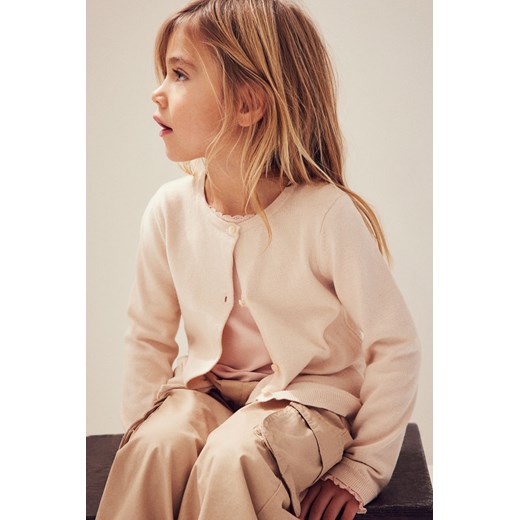 H & M - Bawełniany kardigan - Beżowy ze sklepu H&M w kategorii Swetry dziewczęce - zdjęcie 170948670