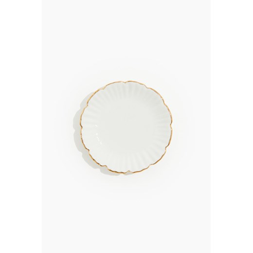H & M - Mały talerz z porcelany - Biały ze sklepu H&M w kategorii Talerze - zdjęcie 170948701